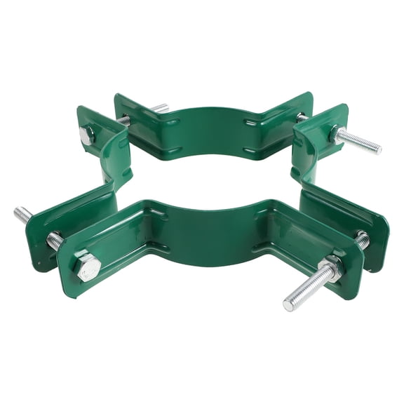 COOPHYA 4Pcs Green Metal Tree Support Collar for Saplings with Wind Resistant Tree Bracing