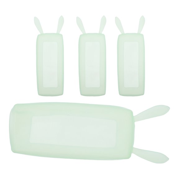 COOPHYA 4Pcs Luminous Remote Control Cover with Rabbit Ear Design for Universal TV and Ac Remote Protection