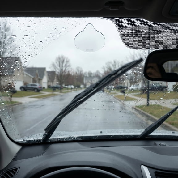 COOPHYA 4Pcs Rain Sensor Gel Adhesive Film Transparent Silicone for Car Windshield Replacement