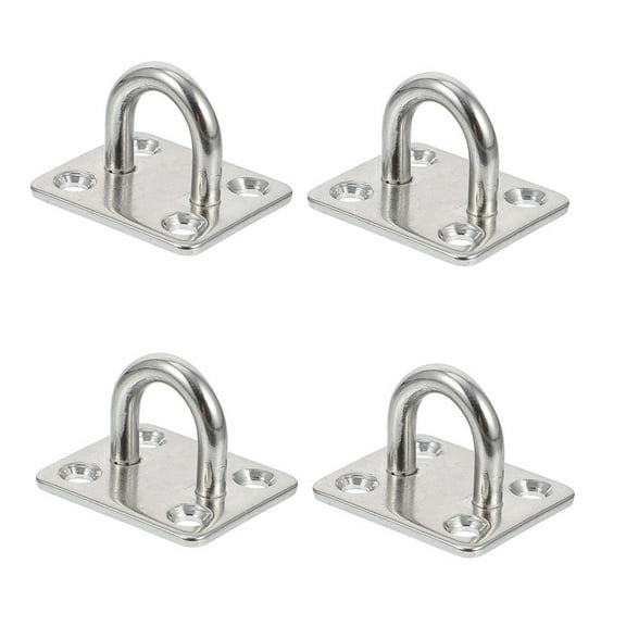 COOPHYA 4Pcs Stainless Steel U-Shaped Ceiling Hooks Multipurpose Wear-Resistant Home Hammock Hanger