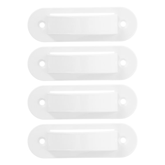 COOPHYA 4Pcs Universal White Light Switch Protective Covers with Lock for Home Use