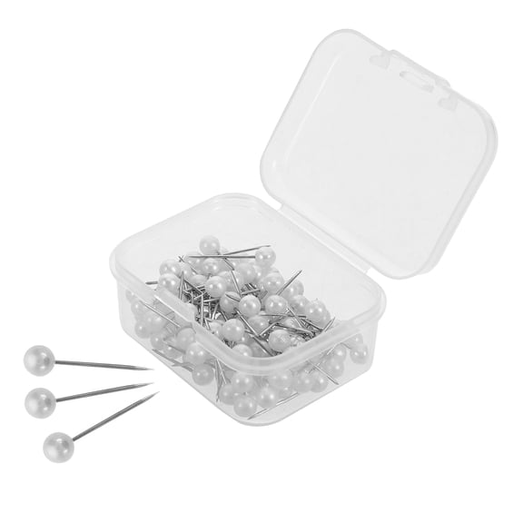 COOPHYA 500Pcs White Cross Stitch Sewing Pins for Precise Positioning on Knitted Garments