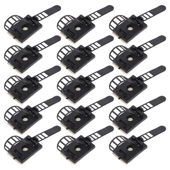 COOPHYA 50Pcs Adjustable Adhesive Cable Ties for General Users 3.62x0.94x0.67 Inch