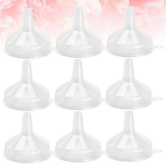 COOPHYA 50Pcs Mini Transparent PP Funnel for Prevent Spilling Transfer Liquid Kitchen Tool