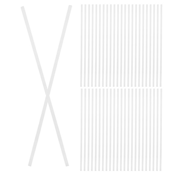 COOPHYA 50Pcs Plastic Welding Rods White Polypropylene for Precise Car Bumper Repair Welding
