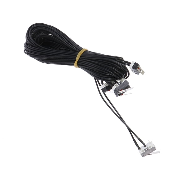 COOPHYA 5Pcs Black Limit Switch Rectangular with Snap Action for Industrial Use