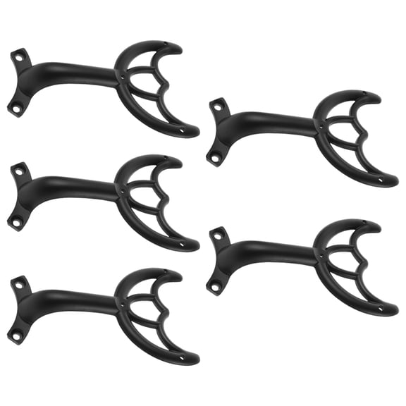COOPHYA 5Pcs Black Metal Ceiling Fan Arm Replacement Brackets for Stable Balanced Fan Blade Support