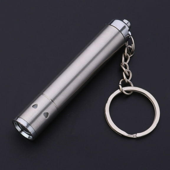 COOPHYA 5Pcs Mini Key Camping Lights for Hiking with Silver Stainless Steel Led