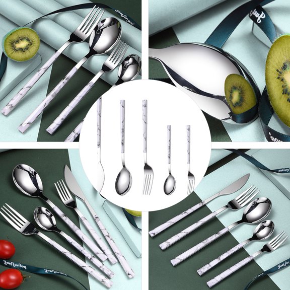 COOPHYA 5-Piece Stainless Steel Tableware Set Style Flatware Cutlery