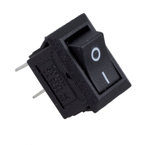 COOPHYA 5Set 250V 3A 2 Off Spst 1 5 1 1 7In Black Metal Plastic Mini Boat Rocker