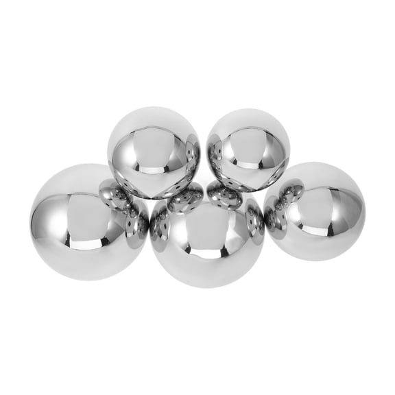 COOPHYA 5pcs Reflective Garden Globe Polished Stainless Steel Sphere Chic Craftsmanship Home Decor