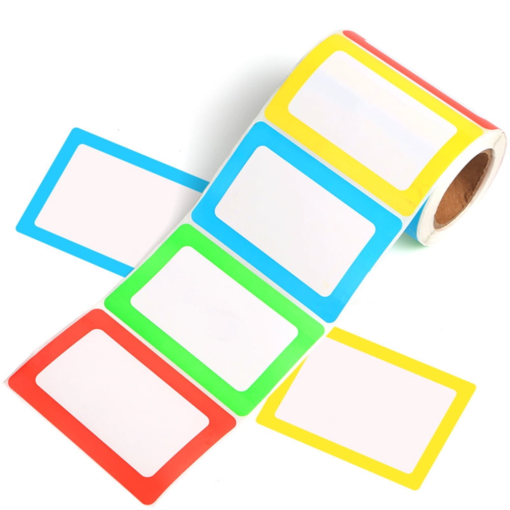 COOPHYA 600Pcs Coated Paper Rectangular Stickers for Bottles Labeling ...