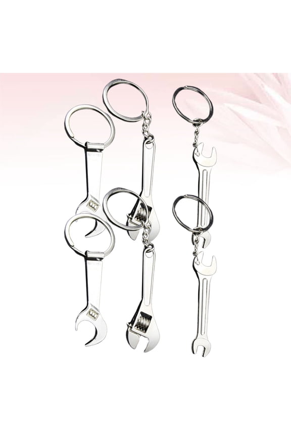 6-Piece Key Set with Unique Tool Pendants for Hanging Keys and Decorative Craft Ornaments