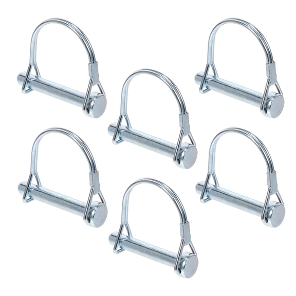 COOPHYA 6Pcs Plated Silver D Lock Pins Quick Release Heavy Duty Carbon Steel Pins for Versatile Outdoor Applications