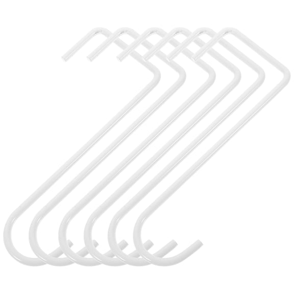 COOPHYA 6Pcs White Iron Hook For Tree Branch Hanging Simple Design For Planters