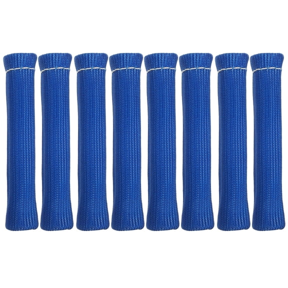 COOPHYA 8Pcs Blue Cylindrical Fiber Spark Plug Wire Cover for Spark Plug Protection 15.50X3.00X3.00CM