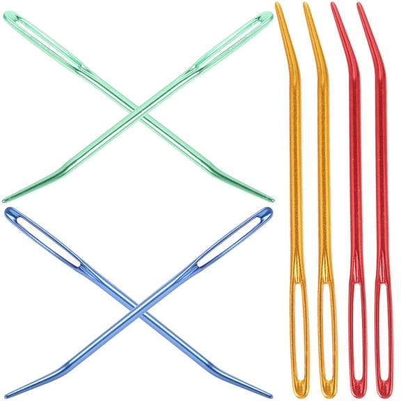 COOPHYA 8-Piece Colored Aluminum Darning Needles Set for Sewing, Assorted Colors, and Comfortable to Use