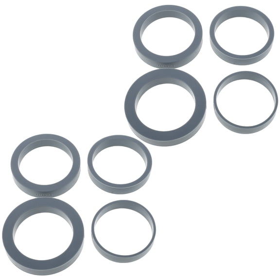 COOPHYA 8Pcs Rolling Pin Dough Thickness Guides Silicone Spacer Bands for Smooth Baking and Pastry Use