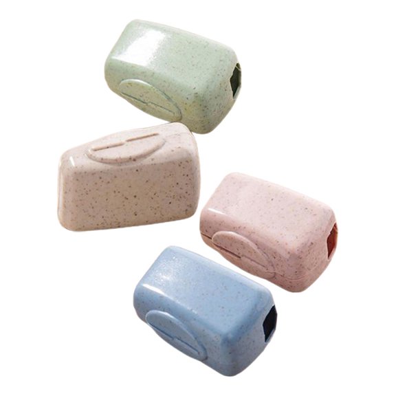 COOPHYA 8Pcs Wheat Straw and PP Material Toothbrush Head Caps for Travel Portable