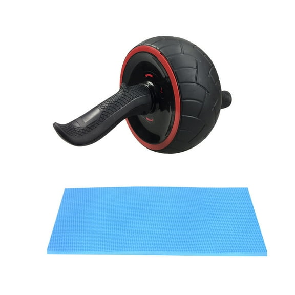 COOPHYA Abdominal Core Exercise Equipment Round Shape Assorted Color 1 x Rubber AB Wheel Roller 14.2*7.1in