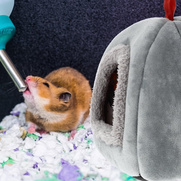 COOPHYA Portable Grey Warm Pet Nest Bed for Hamsters, , Squirrels - Cozy Small Animal Sleeping House