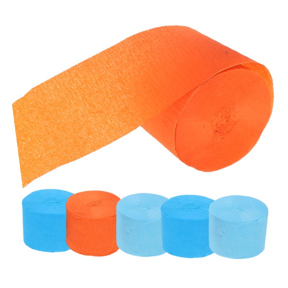 COOPHYA Assorted Color Crepe Paper Rolls for Birthday Wedding Party Table and Wall Decor