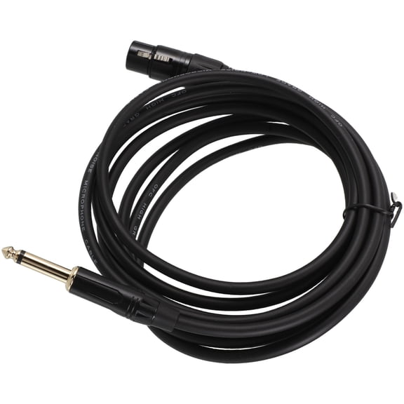 COOPHYA Clear Sound Female to 6.35mm Jack Cable Adapter for Microphones and Professional Audio Equipment