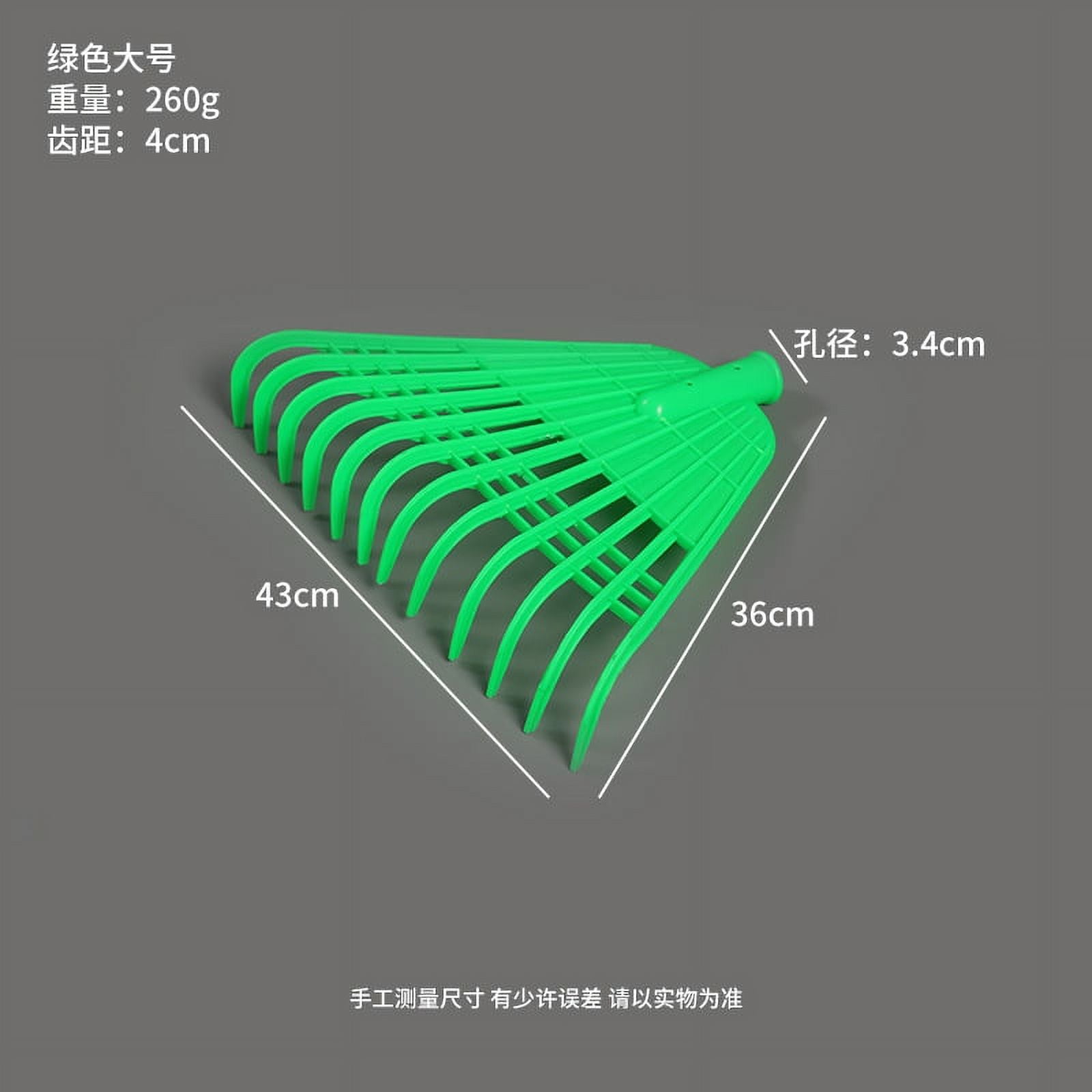 COOPHYA Beach Scraping Rake Plastic Rake Green 1Pcs 18.08X12.97X1.18in ...