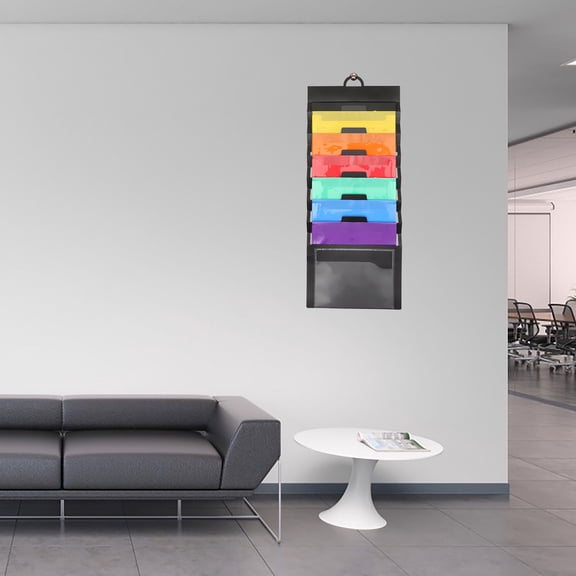 COOPHYA Black Hanging File Folder Made of Premium PP Material for Organized Document Storage