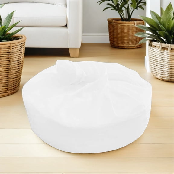 COOPHYA Breathable White Bean Bag Chair Inner Liner Cover Replacement for Home Use Removable Mesh Fabric