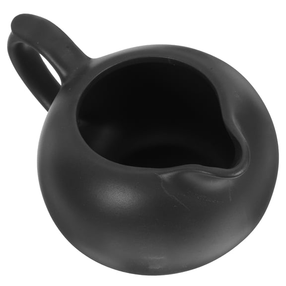COOPHYA Ceramic Creamer Pitcher Black for Home Coffee and Kitchen Supply