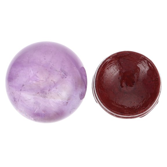 COOPHYA Chic Tabletop Crystal Ball Decor Purple Amethyst Sphere 1Pcs