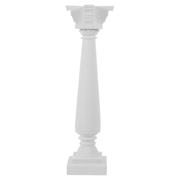 COOPHYA White Resin European Style Decorative Column for Home Decor, Studio Props, and Interior Accents