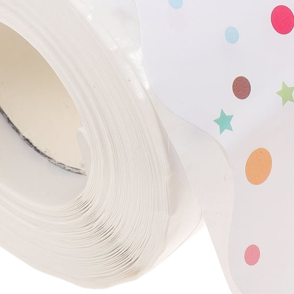 COOPHYA Classroom Decorative White Border Paper with Wave Pattern for Bulletin Boards