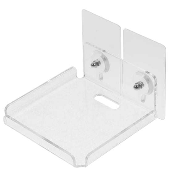 COOPHYA Clear Floating Wall Shelf Mount for Security Camera, Transparent Stand Holder, No Drilling, Easy Install for Home
