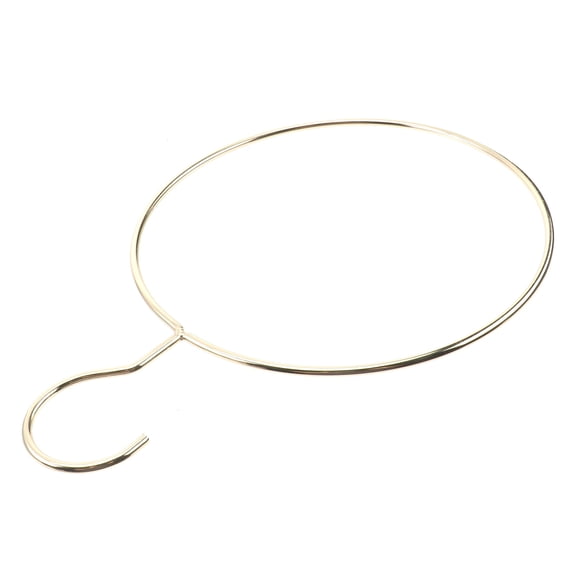 COOPHYA Clothes Hangers Space Saving Round Clothes Rack Golden 1Pcs for Bedroom Closet Use