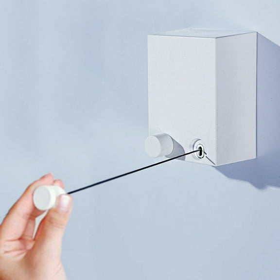 COOPHYA Clothes Line Outdoor Retractable for Laundry Drying Abs Stainless Steel 1Pack 8.5*6*12cm