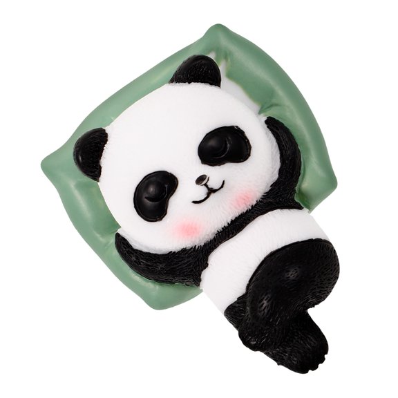 COOPHYA Cute Panda Multi-Color Figurine Car Dashboard Decor Accessory for Vehicle Interior Display