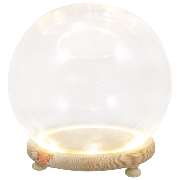 COOPHYA Glowing Glass Cover Glass Dome Cover Assorted Color 1Pcs for Flower Preservation