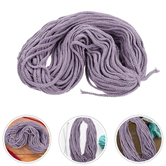 COOPHYA Violet Cotton Rope for Crafts, Hanging Tapestry, Macrame, and Multipurpose Home Decor Projects