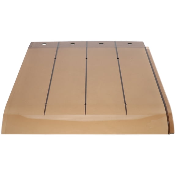 COOPHYA Door Awning Awning Canopy Light Brown Impact Resistance Flat Edge Design for Balcony 1Set
