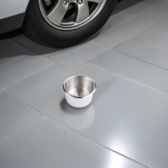 COOPHYA Plated Stainless Steel Cup Holder Shelf for Motor Homes Cars Boats Sofa Stable Rack