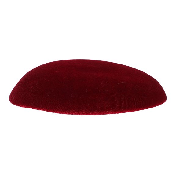 COOPHYA Red Round Fabric Fascinator Base for Crafting Wedding Headpieces and Hair Accessories