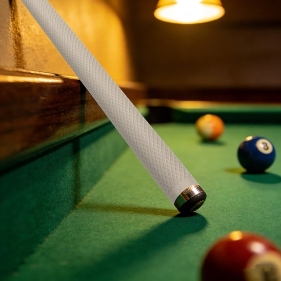 COOPHYA Ergonomic White Cue Handle Wrap with Anti Slip Flexible Silicone Tubing for Home Billiard Use