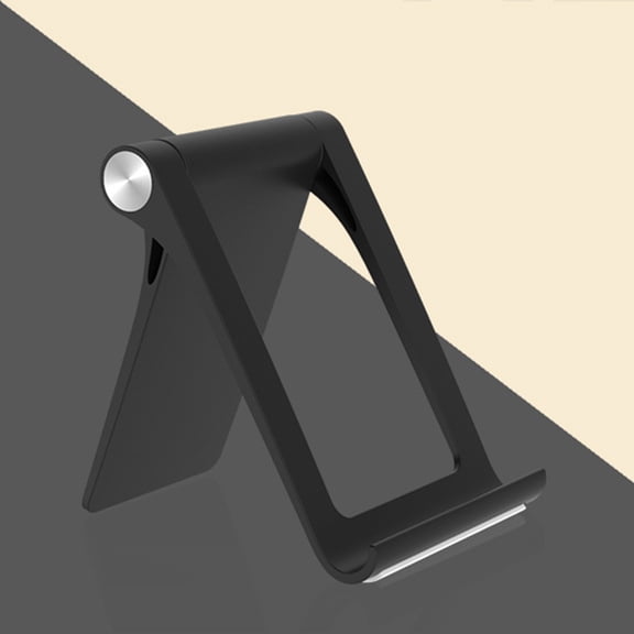 COOPHYA Folding Tablet Stand Phone Tablet Holder ABS Black Robust Design for Kitchen Counter 1Set