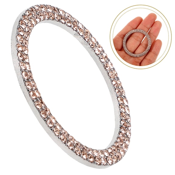 COOPHYA Golden Car Bling Ring for Engine Start Button with Sparkling Rhinestone Decoration
