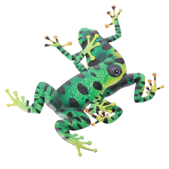 COOPHYA Hanging Wall Decor Frog Shaped Iron 7.9x6.7in 2Pcs