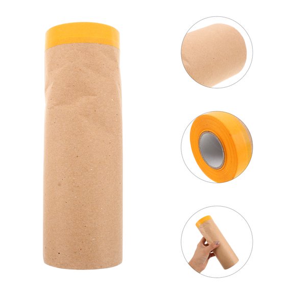 COOPHYA Heavy Duty Auto Body Masking Paper Roll with Temperature Resistant Waterproof Material