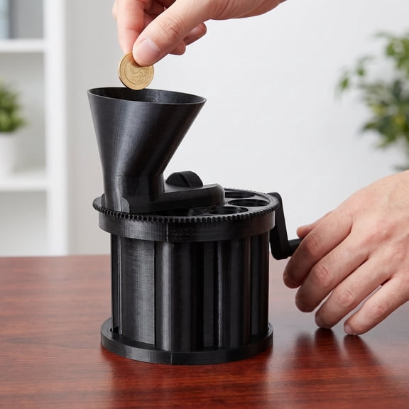 COOPHYA High-Speed Manual Sorter for Office Use with Clear Display, Efficient Sorting in Sleek Black Design