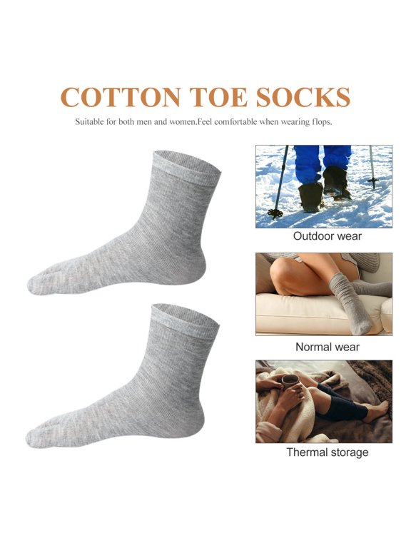 Japanese Toe Shoe Socks 3 Pairs with Toe Separation for Comfortable Wear